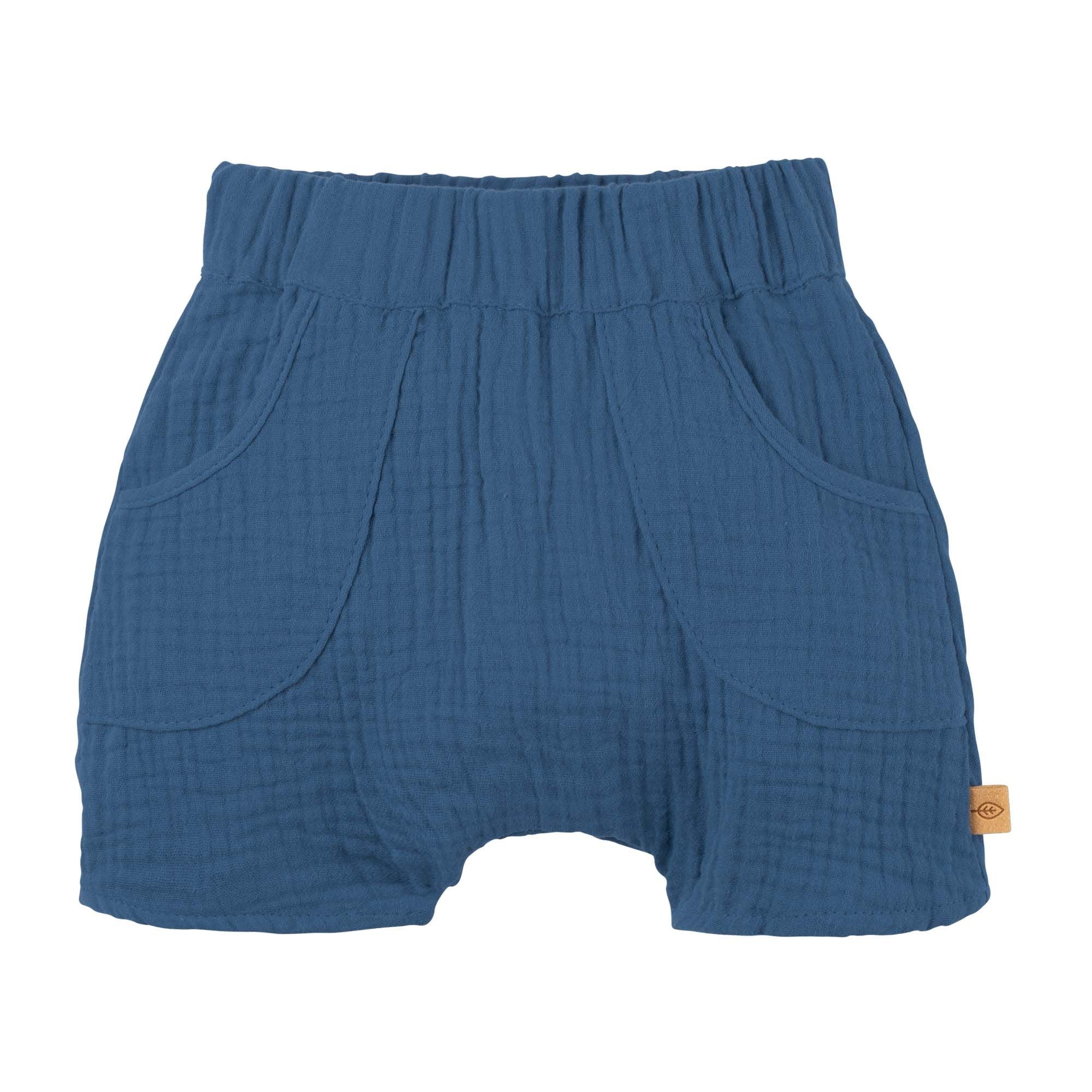 Baby Shorts Musselin in blau von Pure Pure