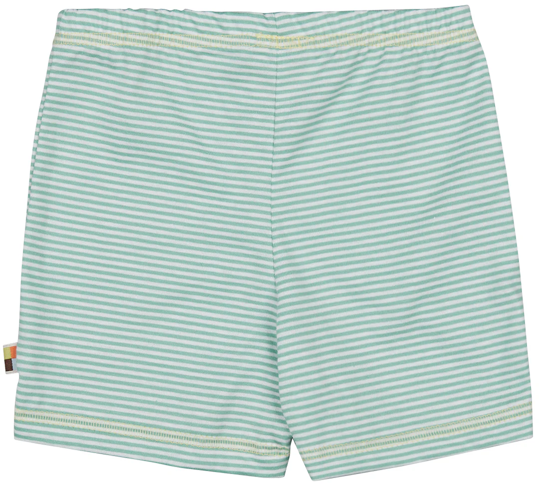 Grün gestreifte Sommershorts von Loud + Proud - Image 2