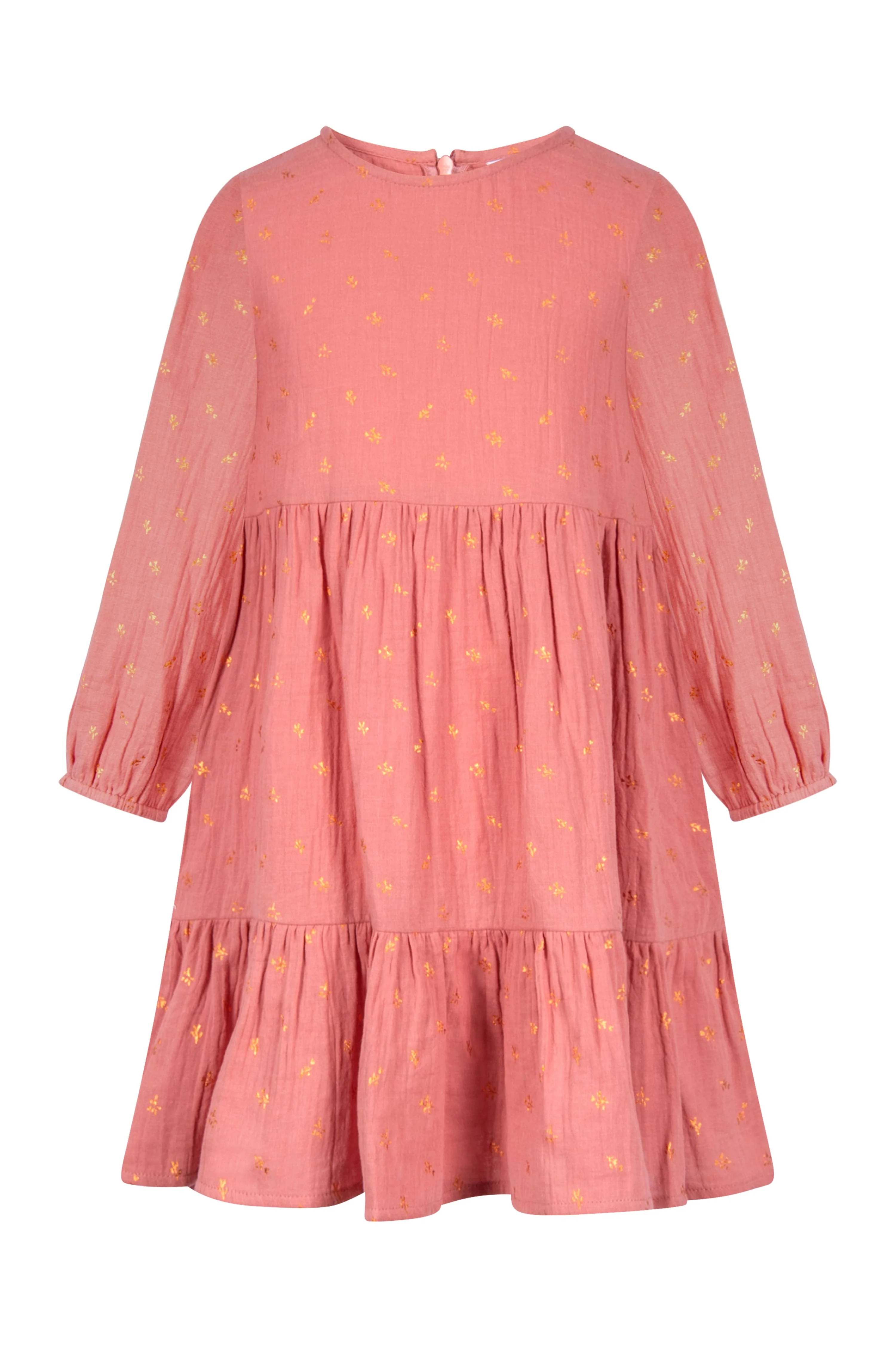 Kleid goldene Blätter in peach von Happy Girls