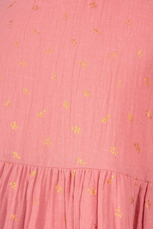 Kleid goldene Blätter in peach von Happy Girls - Image 3