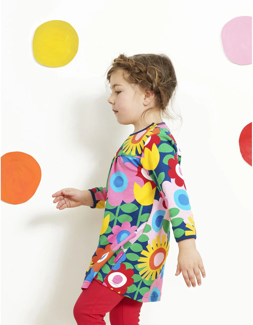 Kleid mit bunten Blumendruck von Toby Tiger - Image 2