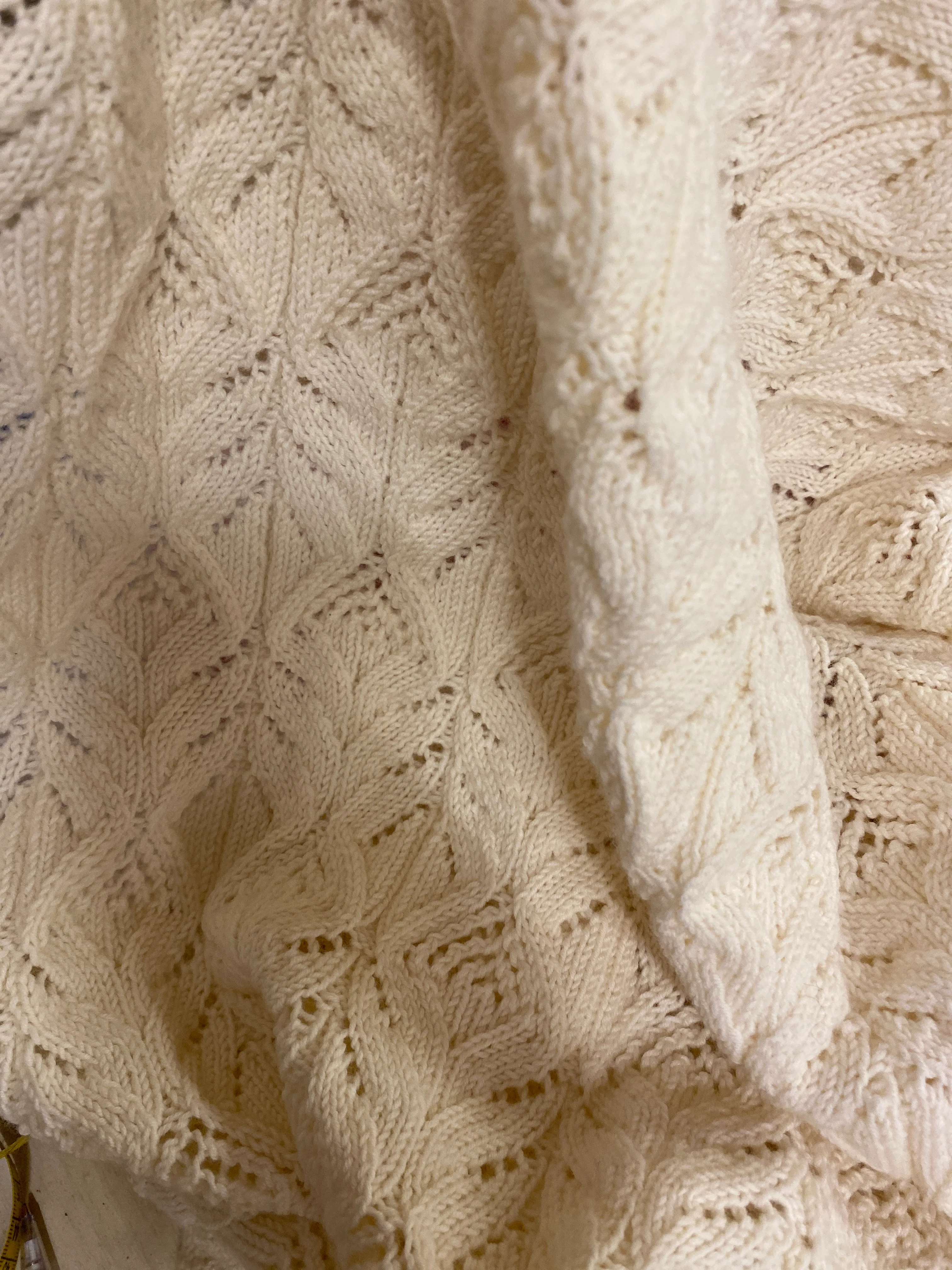 Decke handgestrickt von Sandra aus 100% Merinowolle - Image 3