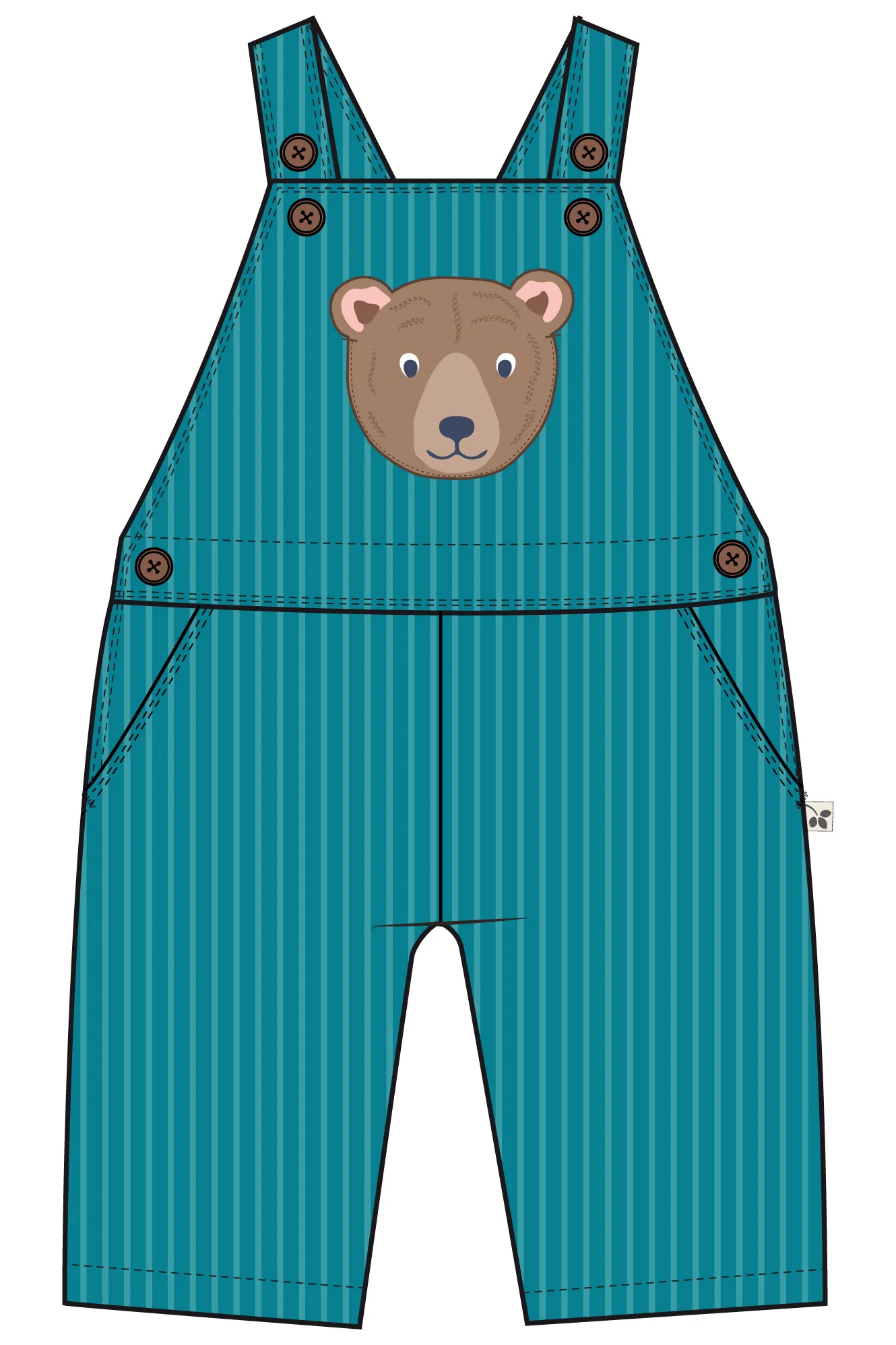 Latzhose Bär von Frugi - Image 2