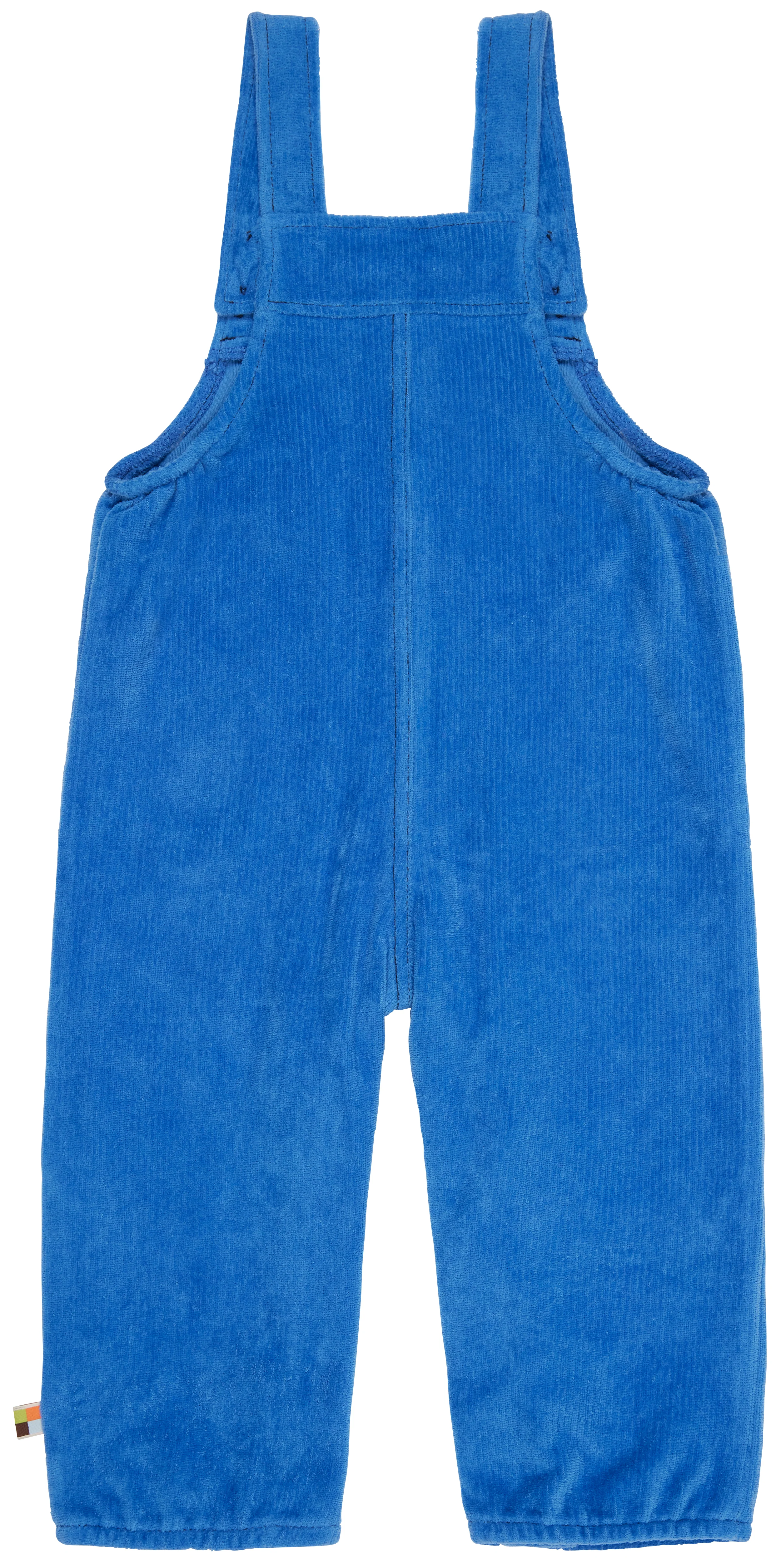 Latzhose Cord in indigo-blau von loud + proud - Image 2