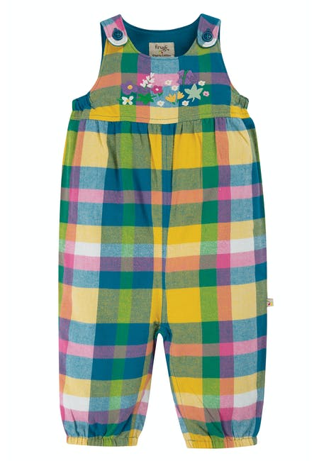 Latzhose farbig karriert von Frugi