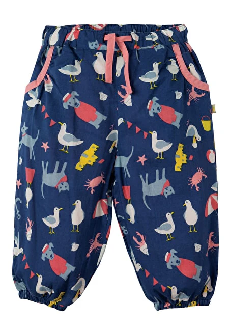 Leichte Sommerhose mit Matrosen Tieren von Frugi