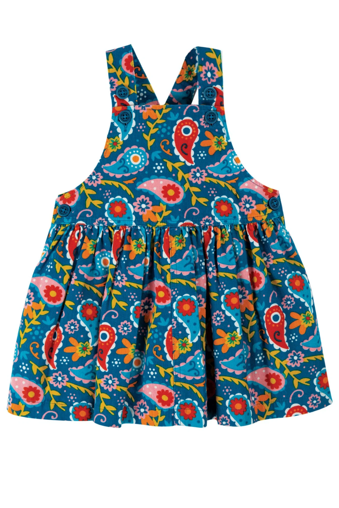 Pixie Paisley Cordkleid von Frugi