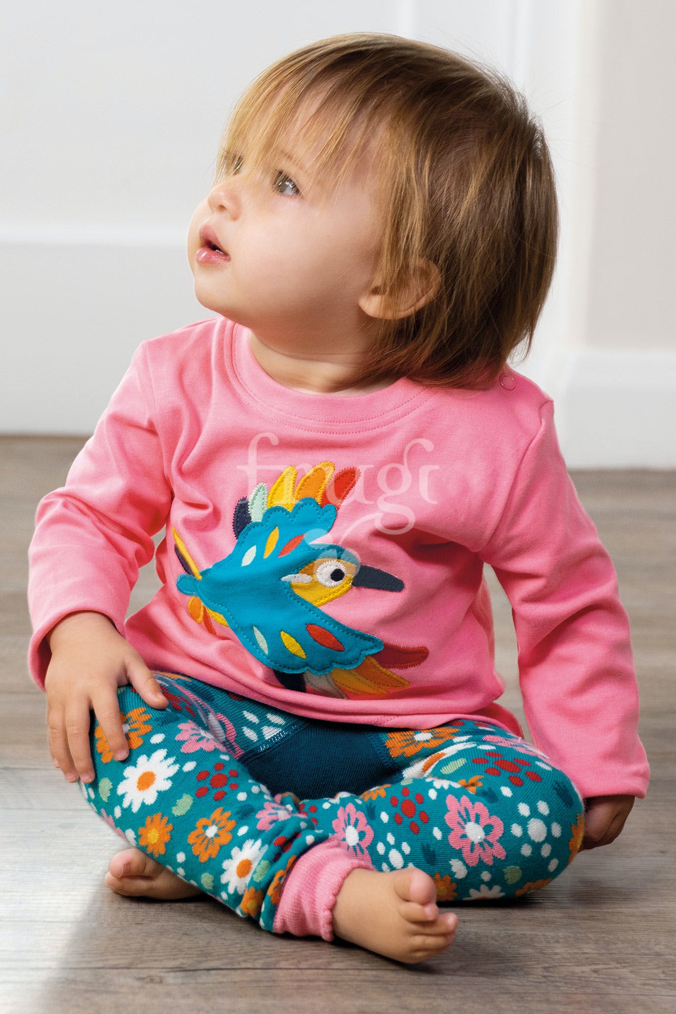 Shirt in rosa mit Kolibri ( 0-3 Monate) von Frugi - Image 2