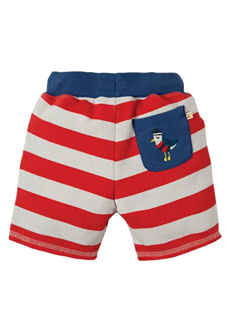 Shorts rot/weiss gestreift von Frugi - Image 3