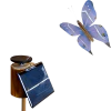 Solar Schmetterling zum Stecken oder Stellen, handgemacht in Jura - Image 4