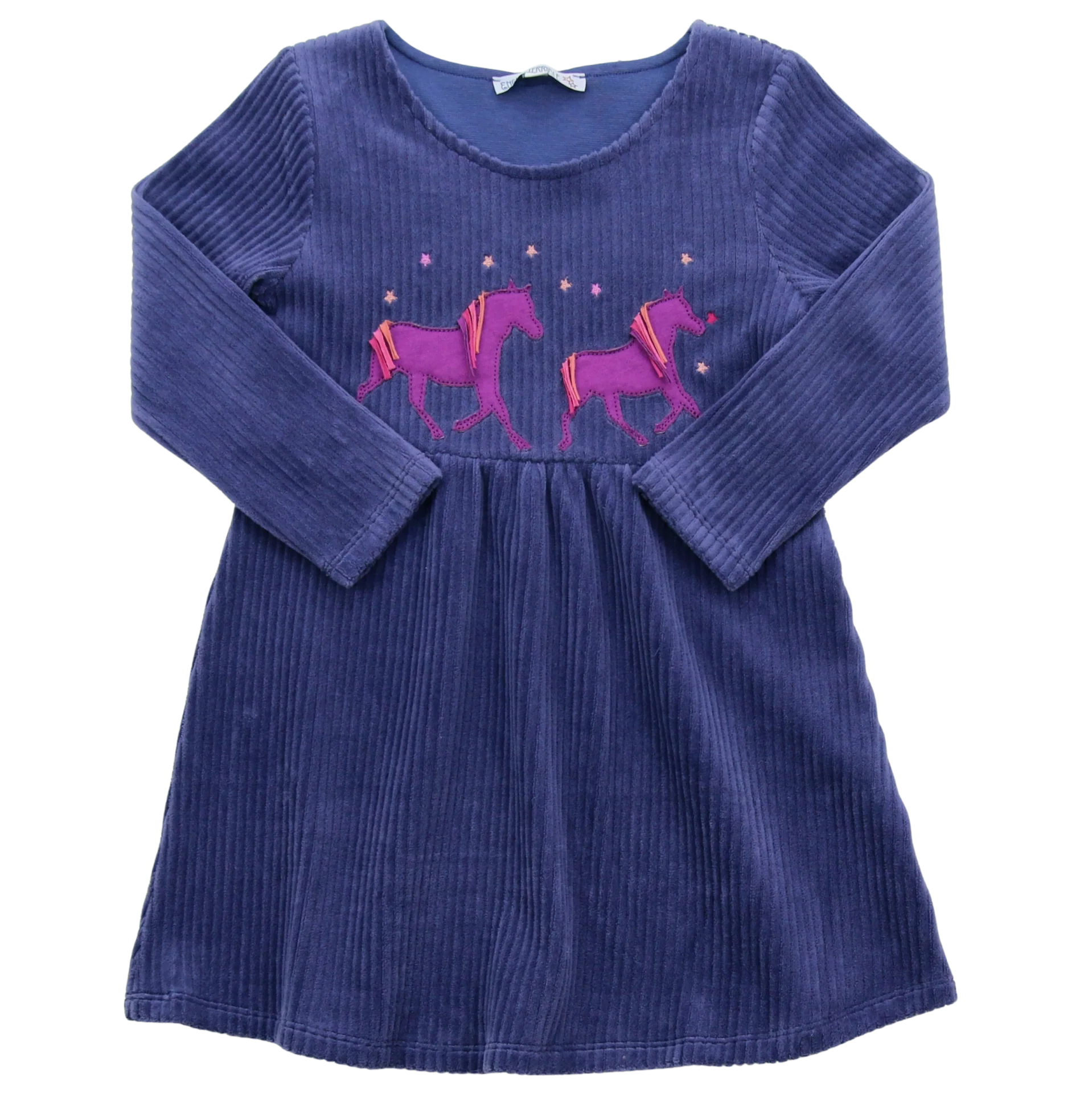 Kleid Velvet rib Pferdeapplikation von Enfant Terrible