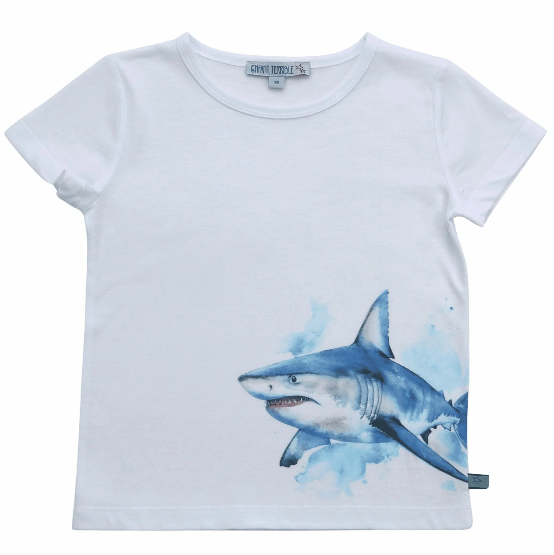 T-Shirt mit einem Hai bedruckt von Enfant Terrible